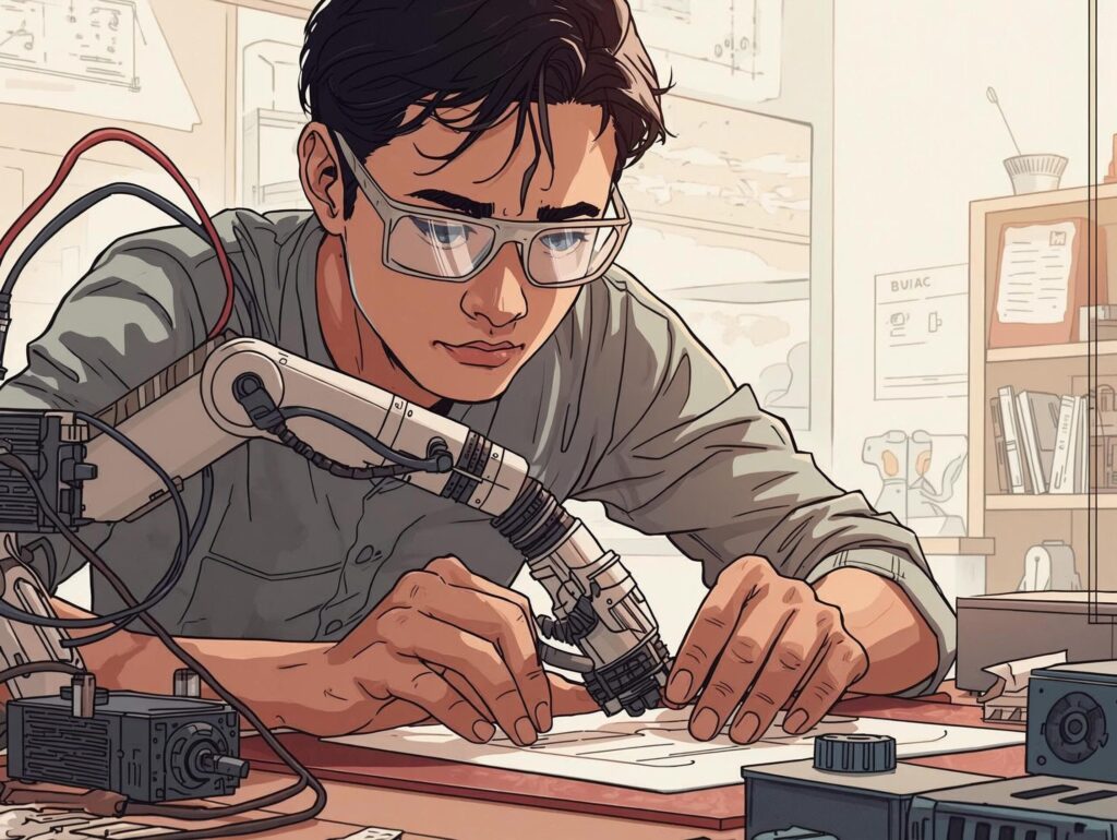 assembling a DIY robotic arm