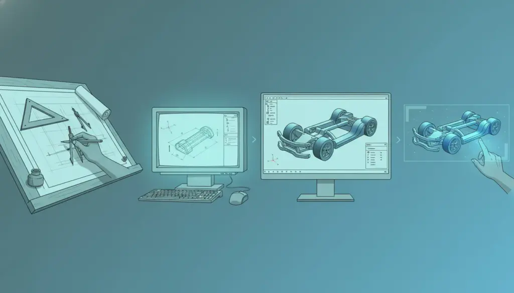 The Ultimate Guide to CAD in Mechanical Engineering: Traditional vs. Cloud Solutions conceptual to 3d modelling