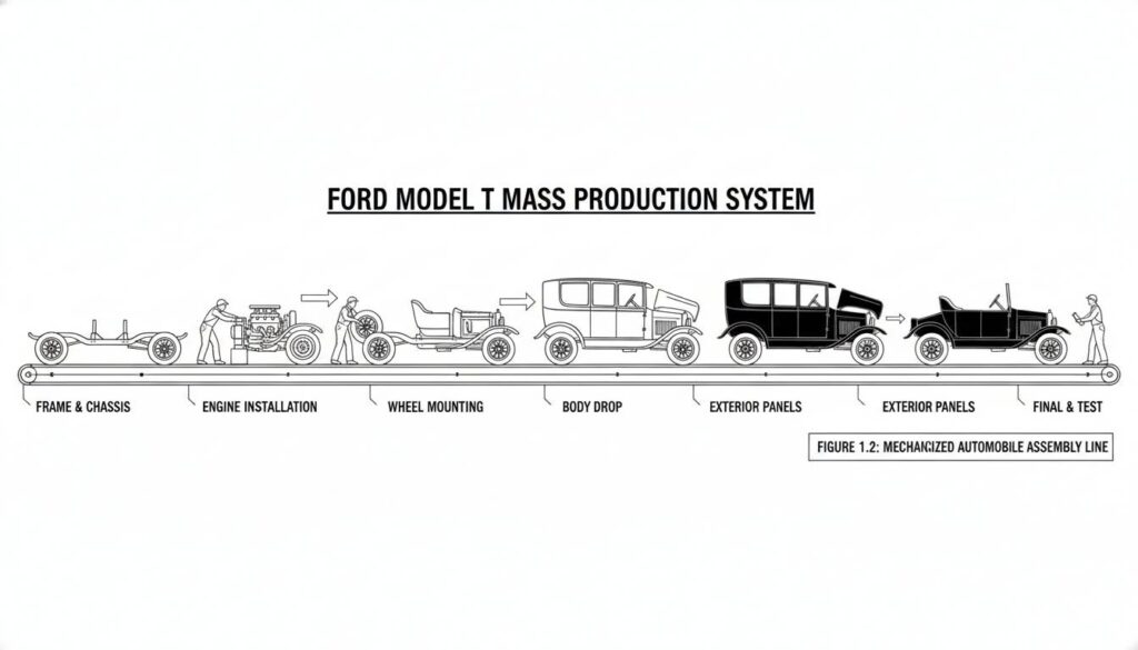 Ford Model T assembly line