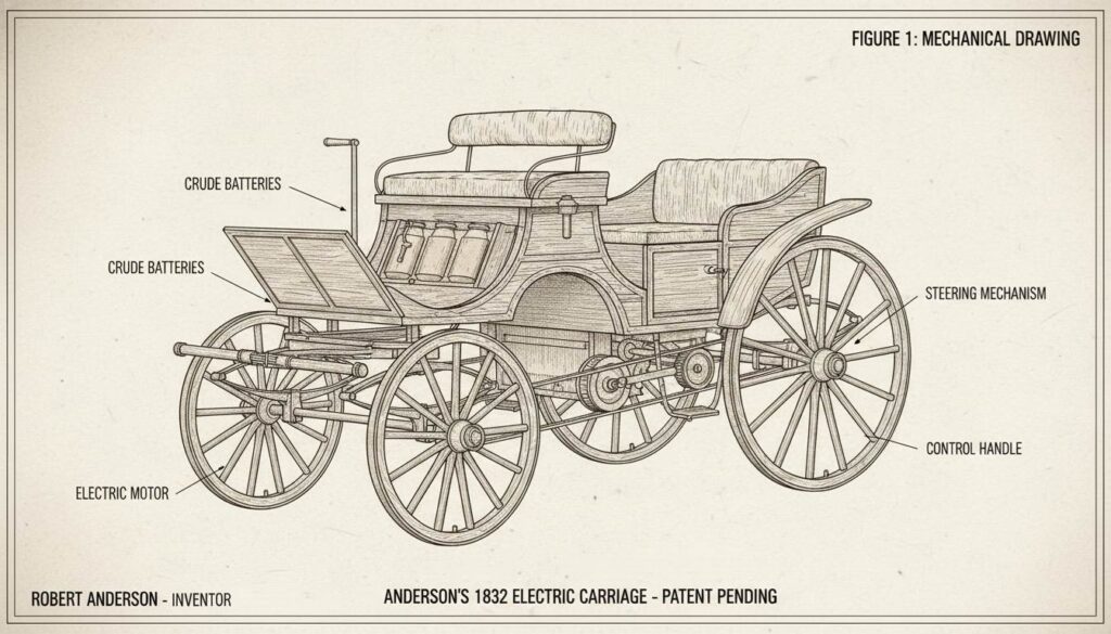 Robert Anderson's 1832 electric carriage