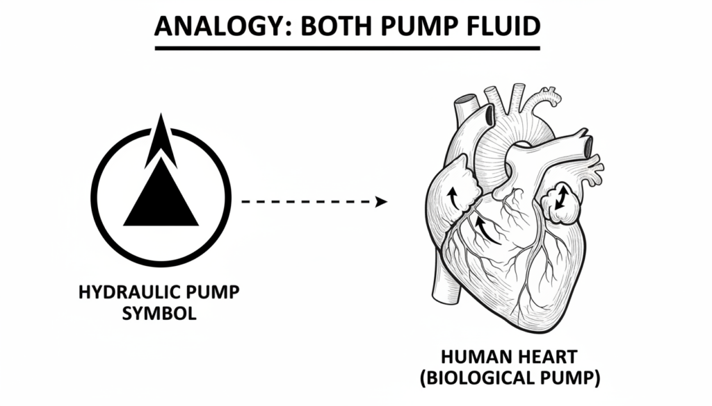 Hydraulic system - Hydraulic pump symbol
