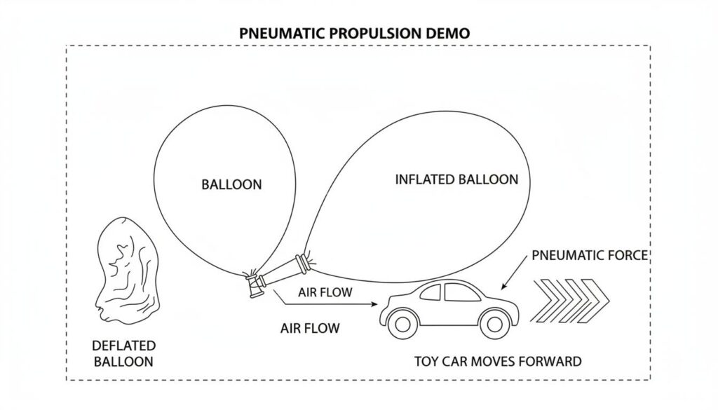 Pneumatic propulsiion demo